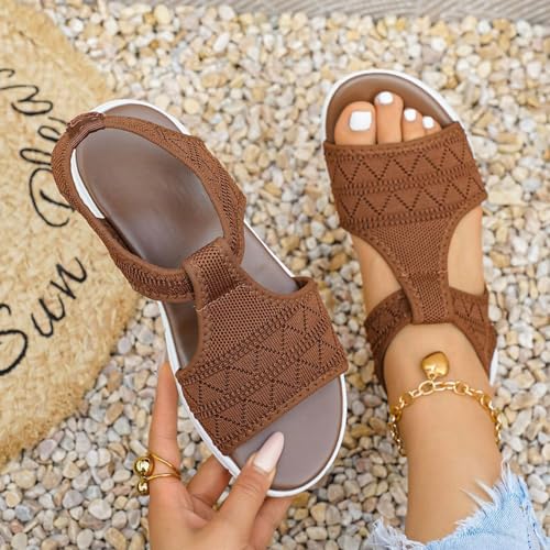Sandalias de mujer elegantes y resistentes con cuña para un estilo sofisticado 3