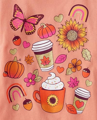 Image of The Children's Place Girls' All Holidays,Birthdays Short Sleeve Graphic T-Shirts,3 Pack