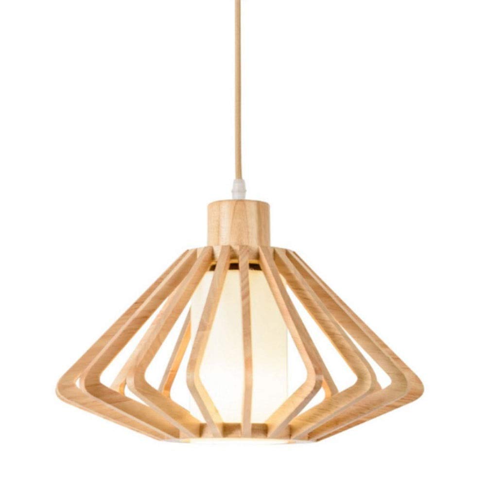 Lustre en bois de plafond géométrique neutre pour éclairer chaleureusement votre cuisine