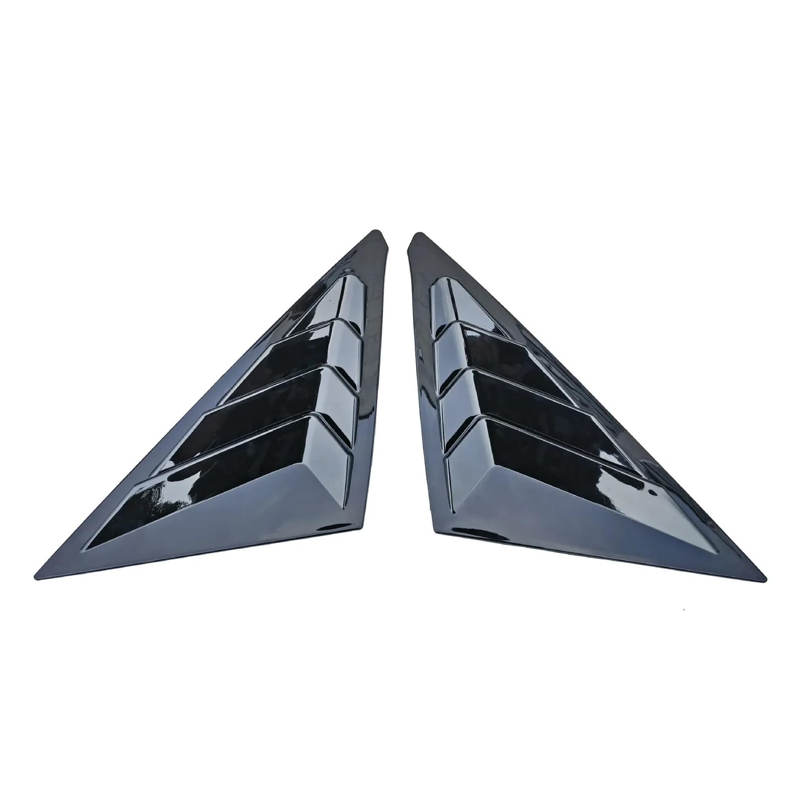 Cubiertas De Louver Lateral Trasero Para Honda Civic Hatchback 2022-2025 – Negro Brillante – Cuztomtuning