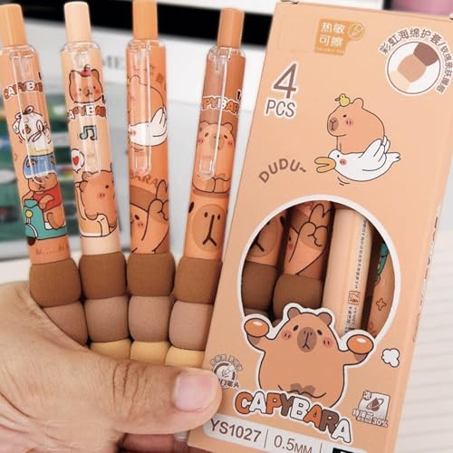 4 bolígrafos recargables MOZXIRZ tinta negra 0.5 mm miniatura 7