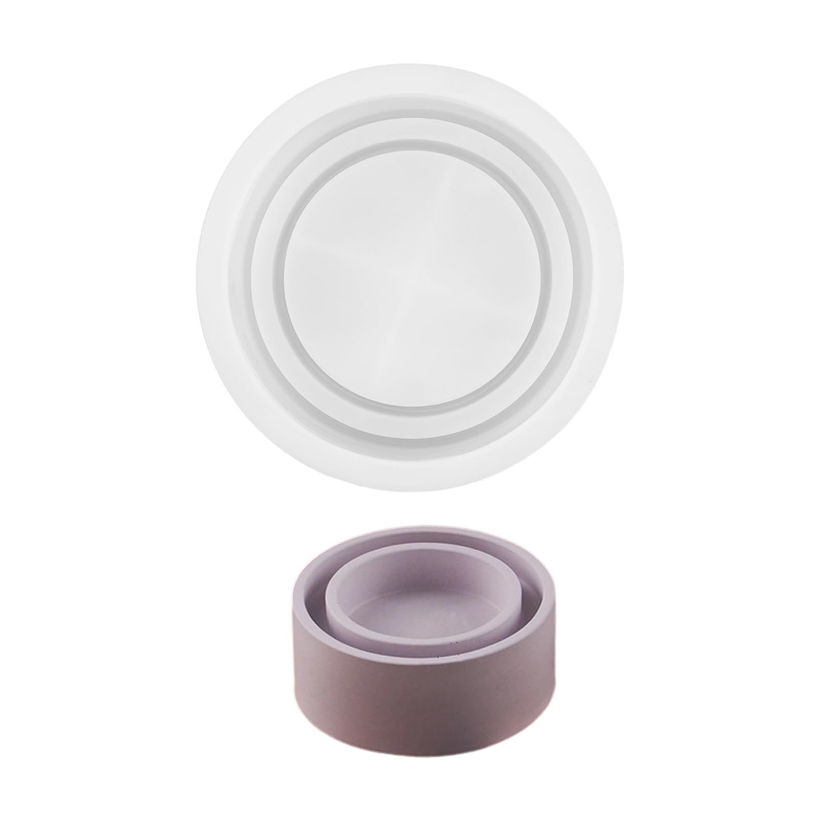 NEWFT Silicone Mold Crafting Candle Holders Candle Storage Base Suitable for Home Decors Enthusiasts Present