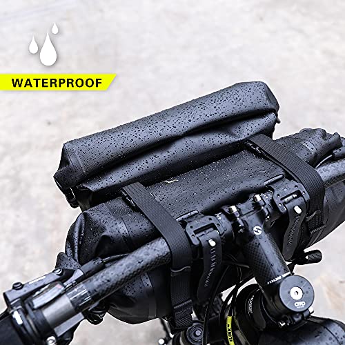 Rhinowalk 2PC Bike Handlebar Bag Set Waterproof Bicycle Front Tube Bag Large Capacity Storage Bag Shoulder Bag by Rhinowalk - Image 3