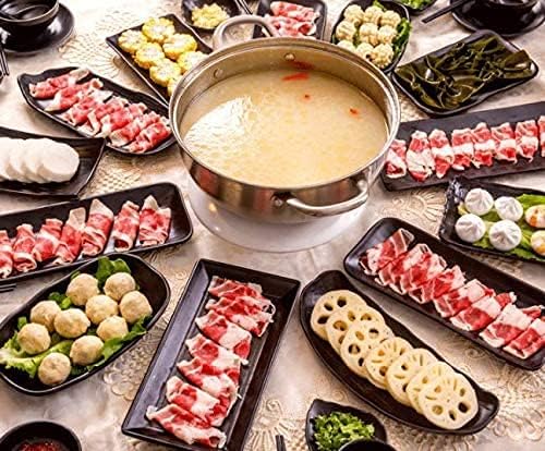 Miniatura 4 de Saim Plato de sushi de 12 pulgadas para servir comida, postre pastel, aperitivos, carne, entretenimiento, fiesta