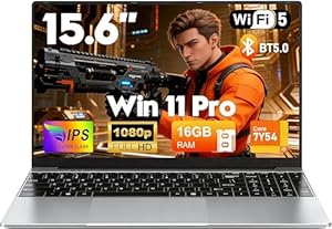 CHIFUYOU 15.6 inch Laptop 16GB RAM 512GB SSD Business office laptop computer i5-7Y54 up to 3.2 GHz, Win 11 Pro cheap gaming laptop computer, 1920x1080P, 5000mAh, Backlit keyboard