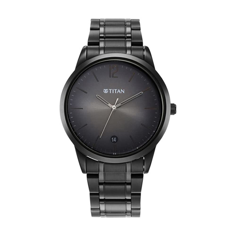 Titan Analog Gray Dial Mens Watch-18062617NM01 Stainless Steel, Black Strap (B09P1NS52N) Amazon Price History, Amazon Price Tracker