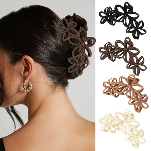 Pinzas grandes mate para cabello YONOY 4 piezas miniatura 1
