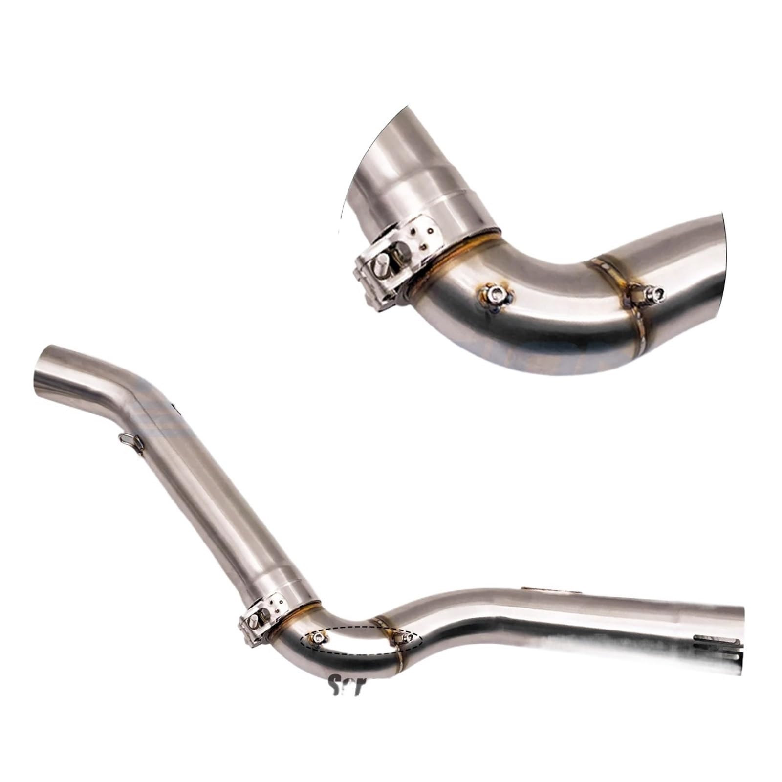 uniwersalna rura wydechowa Rura wydechowa środkowa motocyklowa rura łącząca Slip-On do BMW F750GS F850GS ADV 2018-2022 Tłumik końcowy(Combo)