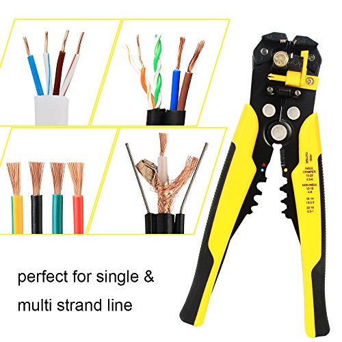 Self-Adjusting Wire Stripper,Cable Cutter Crimper,Automatic Wire Stripping Tool/Cutting Pliers Tool for Industry