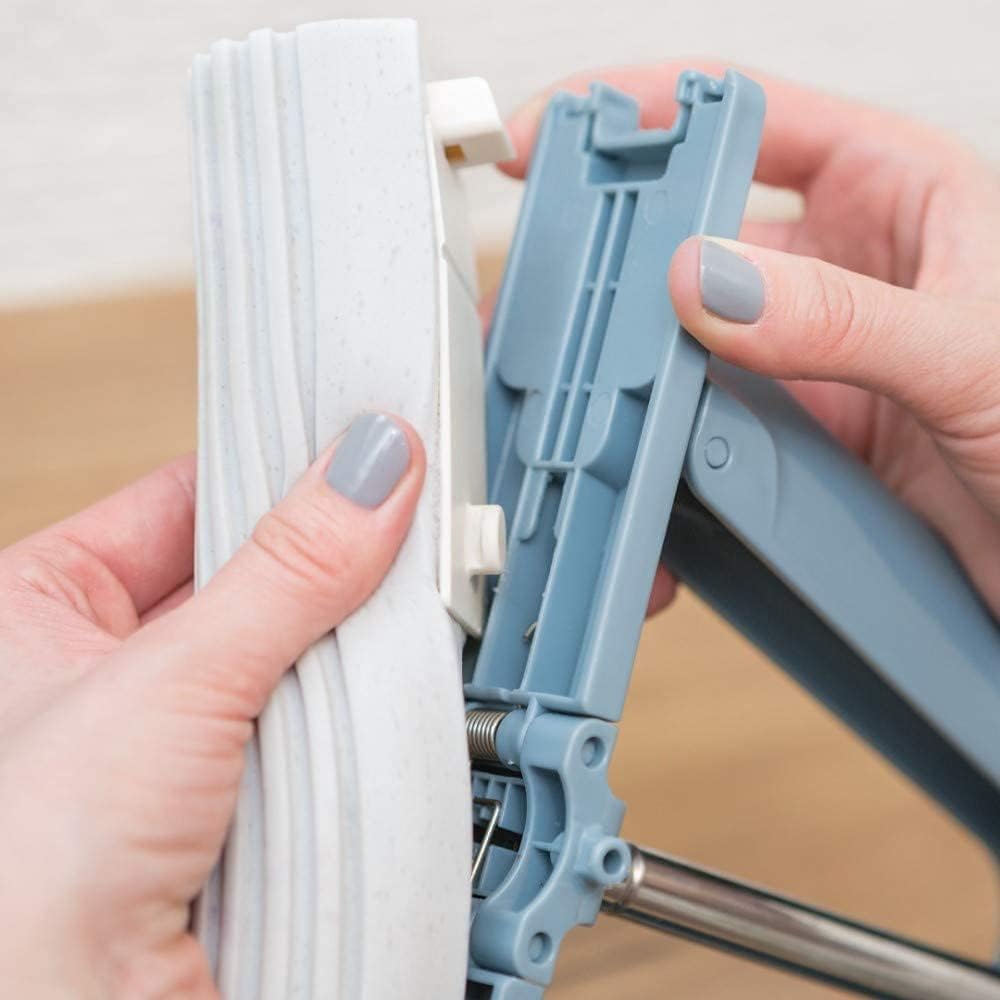 York Balai Serpillière Éponge PVA Super Absorbante 34 cm Kit de Nettoyage Sols avec Seau et Essoreur Intégré Manche Télescopique 130 cm Idéal Poils d'animaux et Poussière Bleu | Kit de nettoyage avec éponge PVA super absorbante, seau avec essoreur et manc
