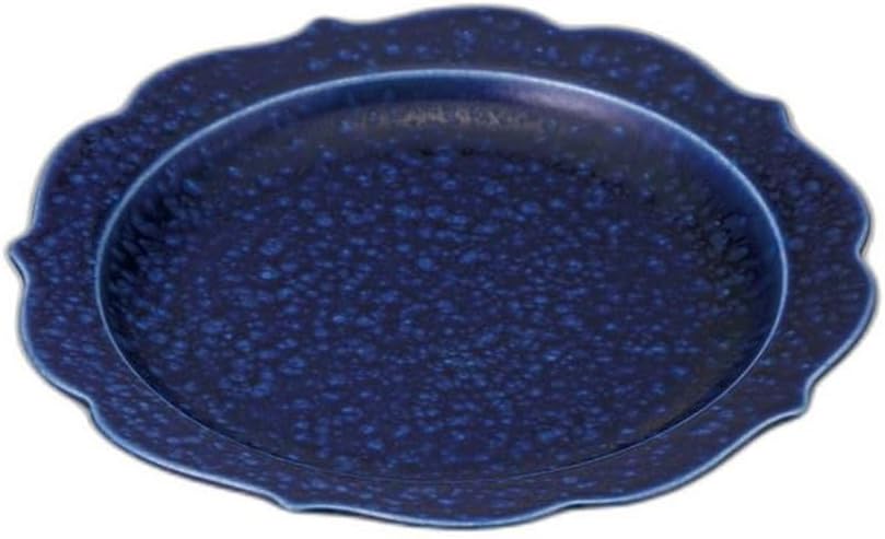 Ryoka Gunblue 9.4 inch (24.4 x 24.4 x 3.2 cm) | Appetizer Plate, Setomonohonpo
