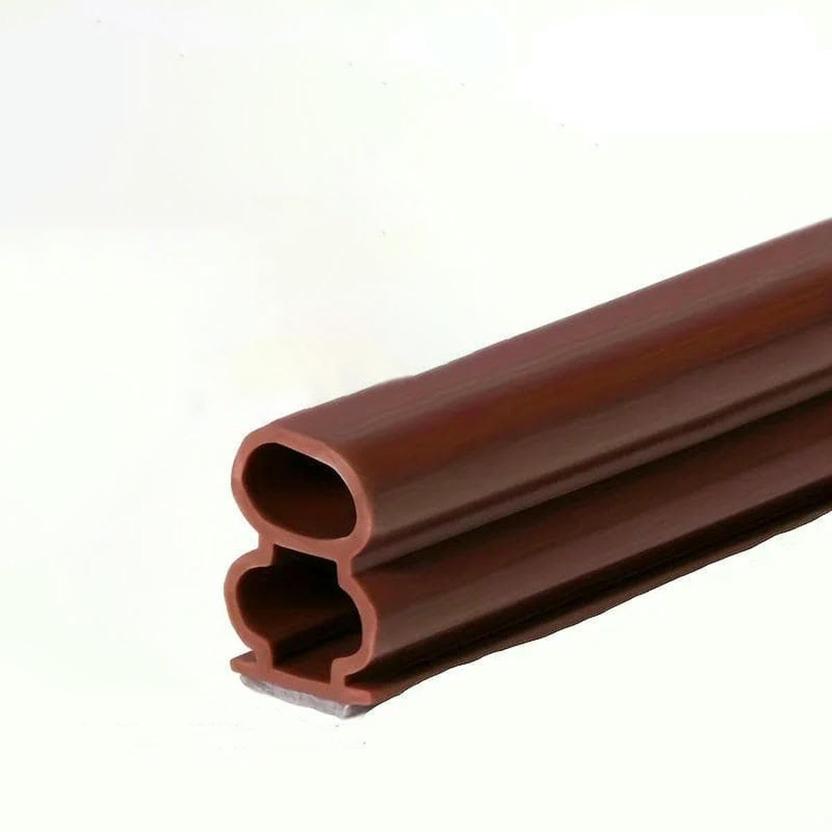 Yfshc Brown 8 Shape 5M 1 Piece Security Door Access Door Window Sealing Strip Weatherproof Anti-Collision Strip Sound Insulationself-Adhesive