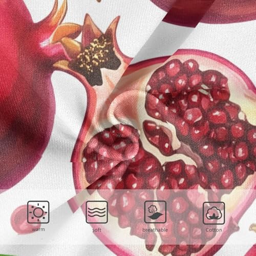 Red Fruits Watercolor Pomegranates Panties Little Girl Toddler Underwear Floral Cotton Cartoon Undies Kids Briefs 2t3