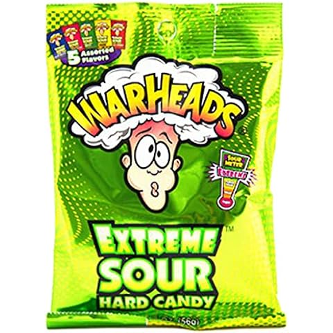 Warheads Extreme Sour Hard Candy Assorted Flavors Cover
