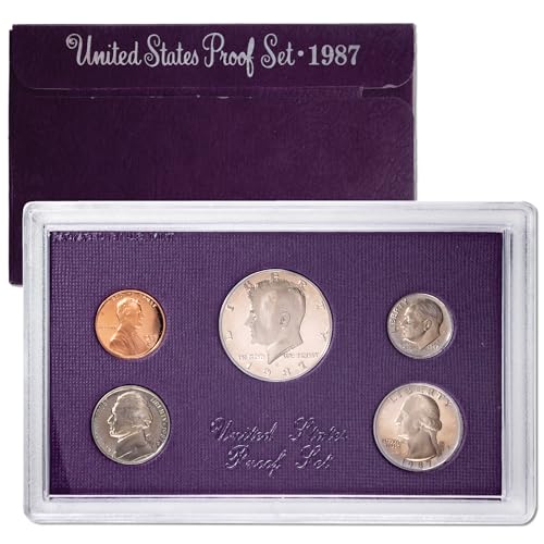 1987 S U.S. Mint Proof Set Cent, Nickel, Dime, Quarter, Half Dollar US Mint Proof