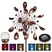 ZENY Solar Wind Spinner Multi-Color LED Lighting by Solar Powered Glass Ball with Kinetic Wind Aculptures Dual Direction Decorative Lawn Ornament Wind Mill
