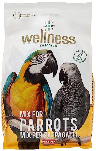 ESTRUSI Padovan Wellness Mix per Pappagalli 2,5 kg mangime con estrusi per pappagallli cenerini,ara,cacatua con estrusi