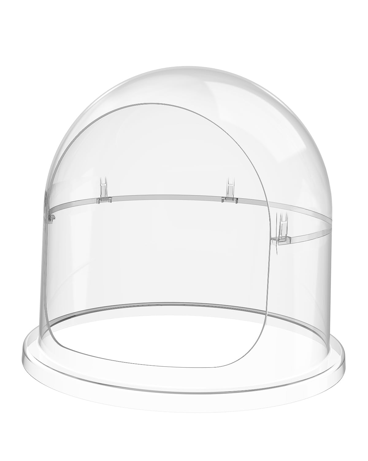 Photo 1 of 15 Inch Cotton Candy Machine Cover, Transparent Acrylic Dome Compatible with 15'' Commercial Cotton Candy Floss Maker Bowl for Party, Shops, Detachable Design
