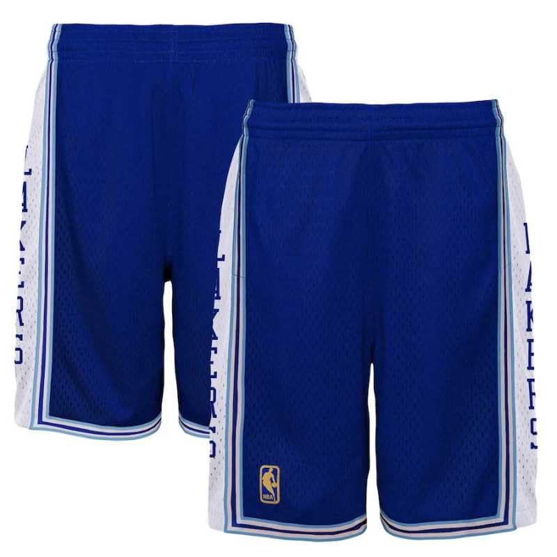 Short NBA Lakers bleu enfant Mitchell & Ness pour jouer sans gêne