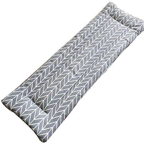 BoruisX - Cojín de banco para exteriores, cómodo cojín de madera para banco de jardín, columpio o patio, D, 120*30cm Cover
