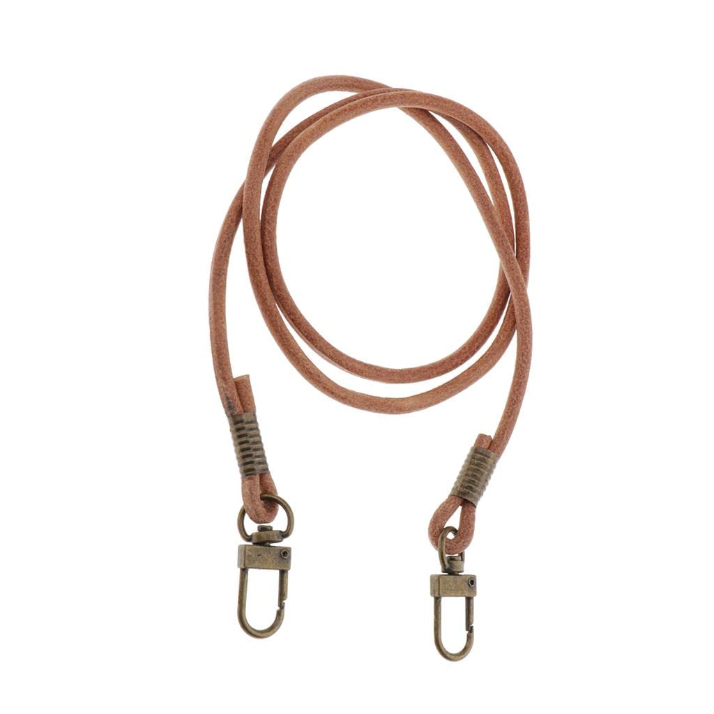PU Leather Bag Purse Strap Replacement with Metal Swivel Hooks Bronze Buckle-image-20