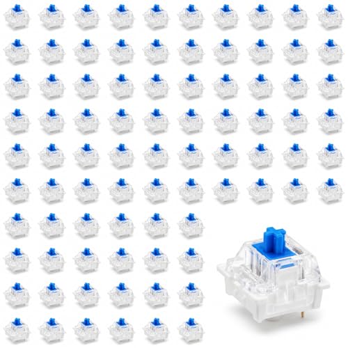 100 PCS Keyboard Switches, 3-Pin Clicky Switches for DIY and Clickers