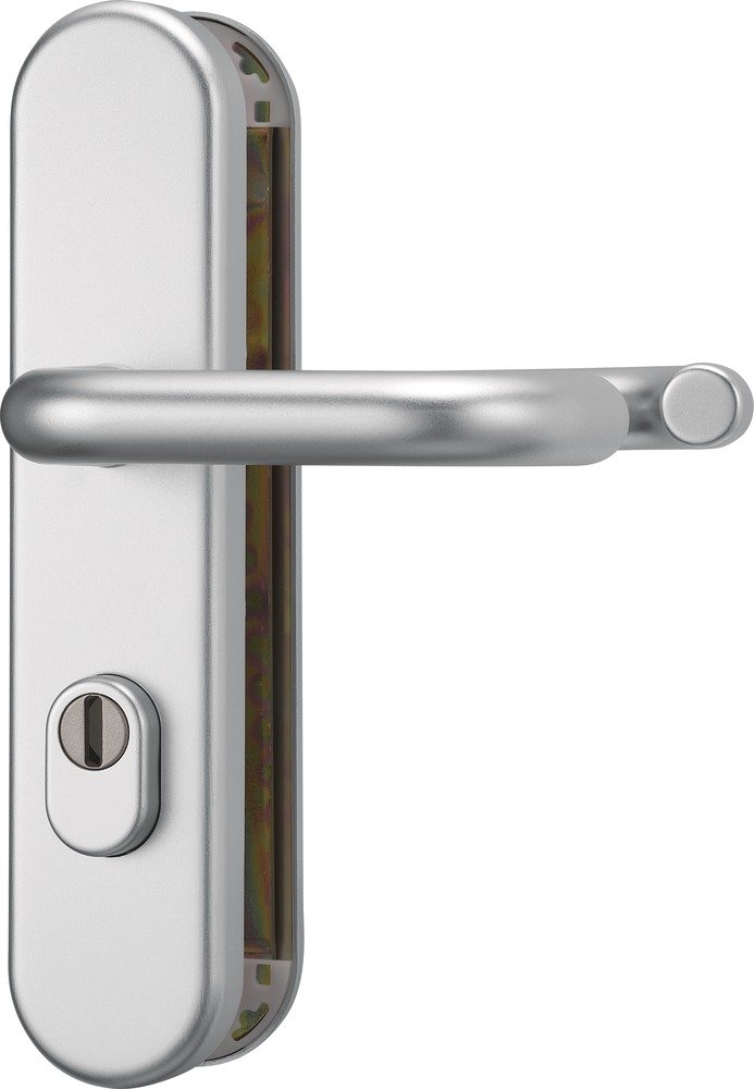 ABUS Okucie ochronne drzwi KLZS714 FS1 z osłoną cylindra - srebrne - 42555