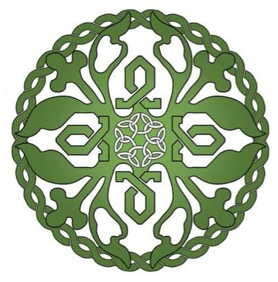 Glass Door Decals – Double-Sided Safety Stickers to Prevent Accidental Collisions (Set of 2) (Celtic)