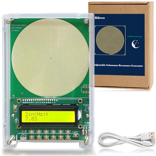 adjustable frequency generator for healing 001hz-299khz 783hz schumann resonance generator sine wave frequency healing device for improving sleep amp meditation usb powered