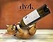 DWK - Tiny Tippler - Chihuahua Guzzler Tabletop Wine Holder Display Figure and Bottle Caddy Puppy Dog Novelty Home Décor Kitchen Accessory Dining Accent, 11-inch