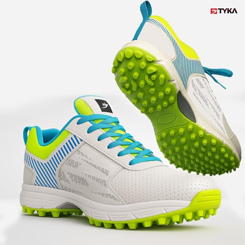 Image of TYKA Velocity Plus Cricket Shoes | Professional Rubber Stud Cricket Footwear for Men