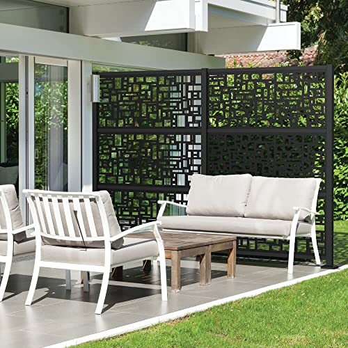 2'x4' Slate Decorative Screen Panel, Black - Thumbnail 4