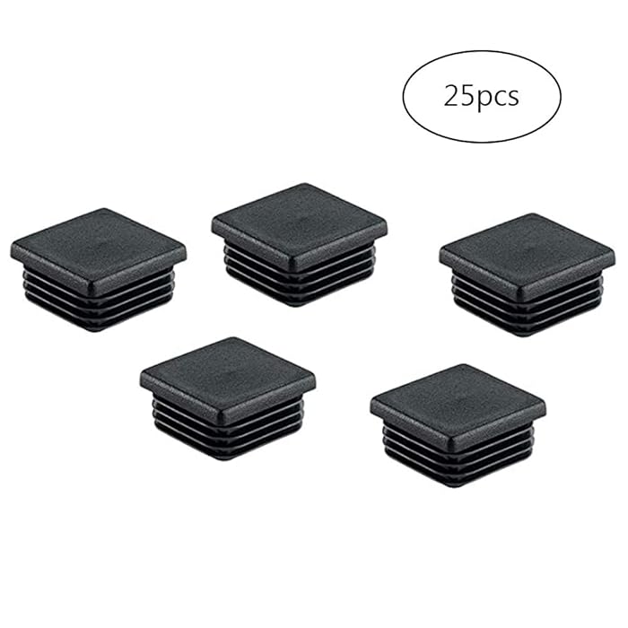 Buy Jixista Square Tube Inserts Square Ribbed Plastic Insert Plugs End