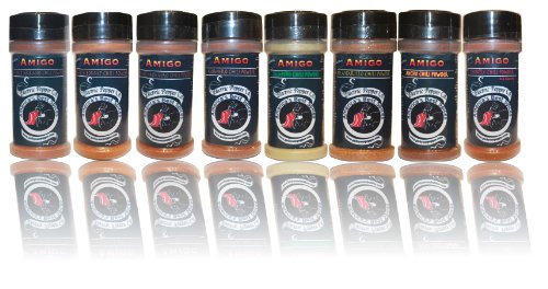 Spice Gift Set Chili Pepper Powder Habanero Scotch Bonnet Serrano Chipotle Amigo Hot #TOP7