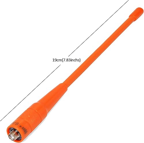 Miniatura 3 de HYS Antena hembra VHF UHF SMA, doble banda 6.6 ft27.6 in Walkie Talkie Antena para 144430Mhz Retevis Baofeng Wouxun KG-659 UV-5R 9R Radio de mano de