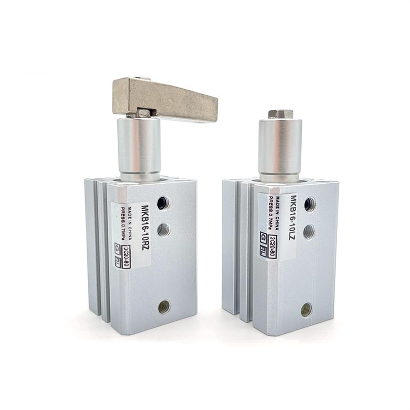 Cylindre de serrage rotatif MKB40 haute endurance en aluminium anodisé