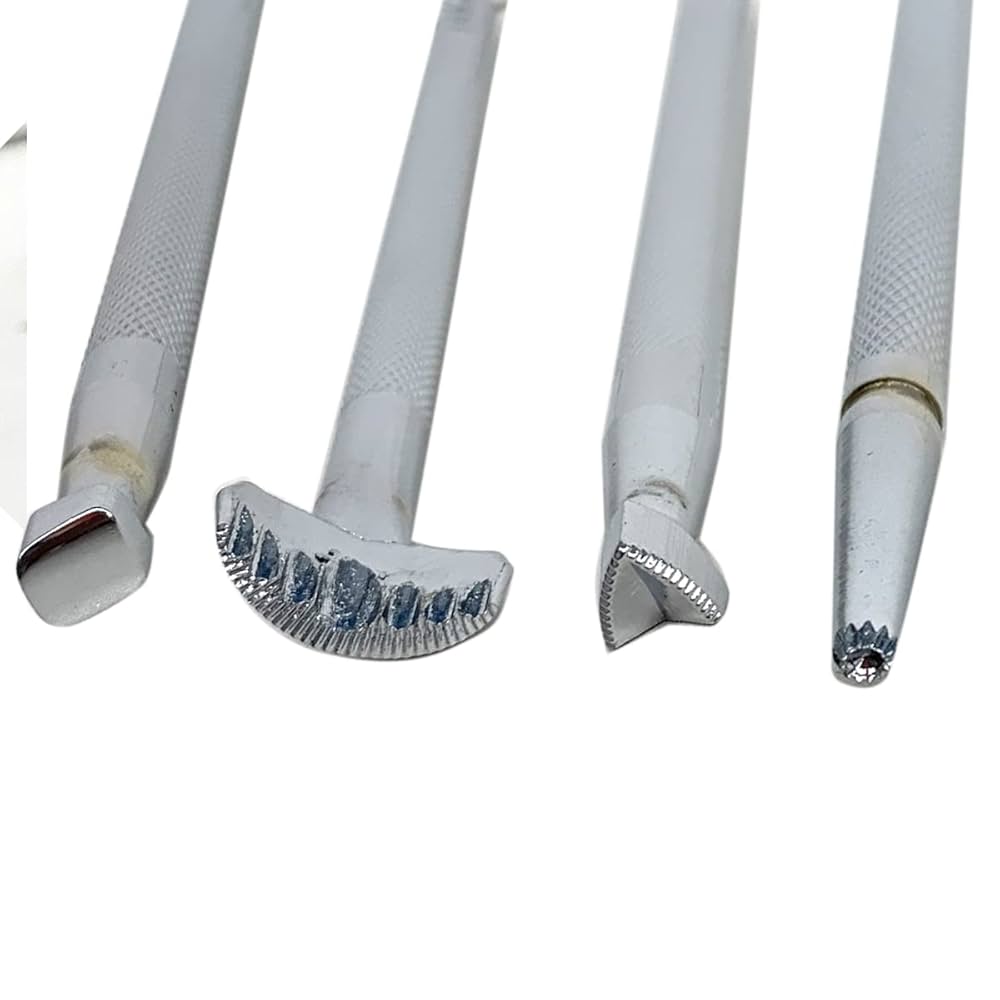 Amazon.co.jp: クラフト社 革工芸 刻印棒 基本 7種セット レザー