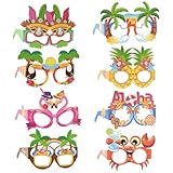 【LÉGERS ET DURABLES】Les lunettes de fête pour la plage et la piscine sont fabriquées en papier cartonné blanc écologique de haute qualité, avec une impression claire et des couleurs vives. Légères et durables, elles ne se déforment pas facilement, sont faciles à utiliser et à ranger, et se portent sans problème toute la journée.