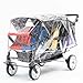 Familidoo H6E 6 seat Baby Stroller- Double Canopy - Daycare Strollers with 5 Point Safety Harness - Backseat footrest Extension for 0 to 36 Months