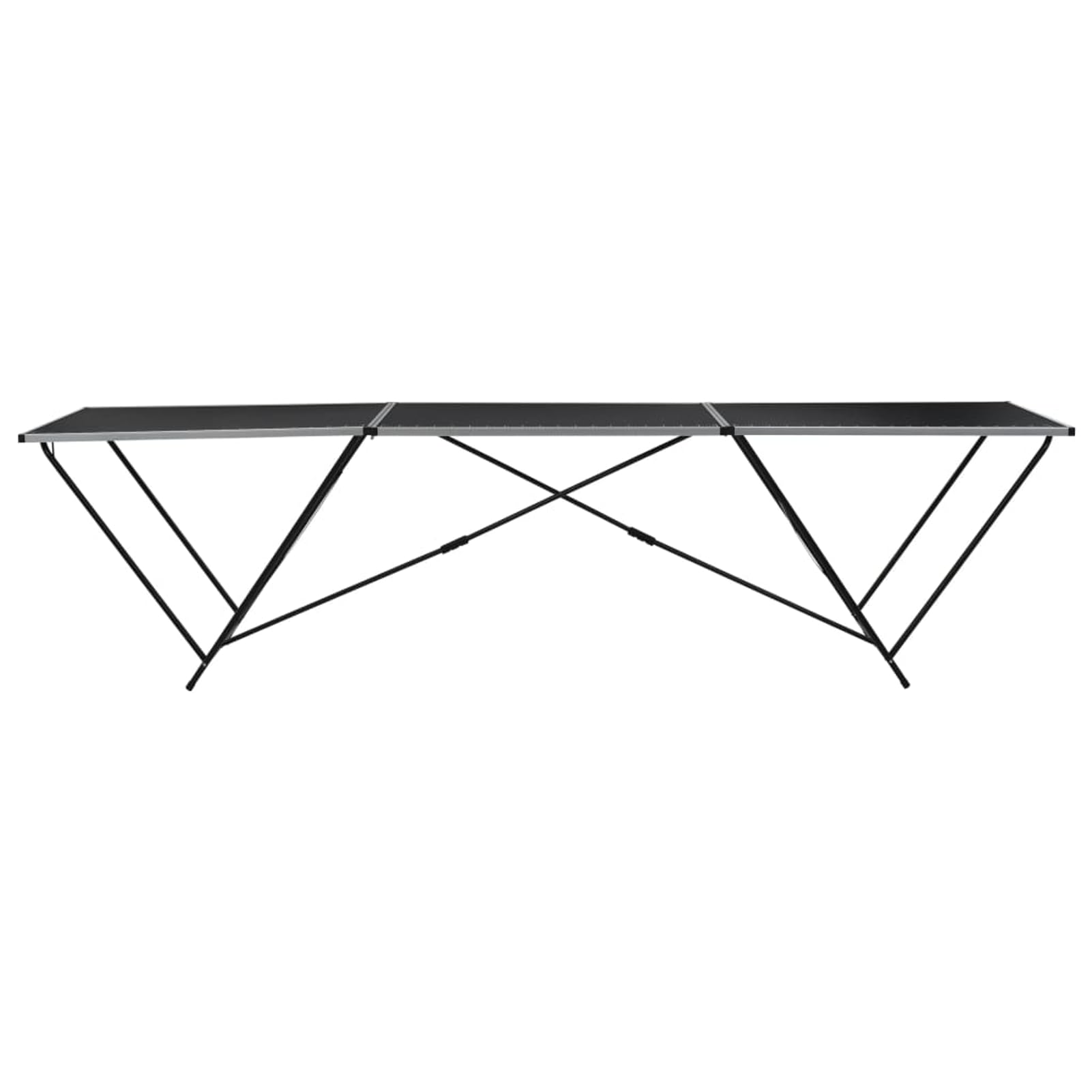 Gecheer Mesa para empapelar Plegable de MDF y Aluminio 300x60x78 cm