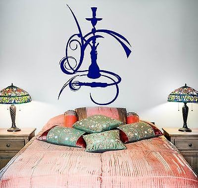 pared calcomanía de vinilo marihuana Narguile Shisha fumar z3407