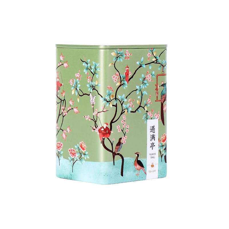 RUDFUZ 1 Pc Chinese Style Tea Canister Damp-proof Iron Container Vintage Kitchen Storage Box Sugar Keeper Cans Cookie Jar