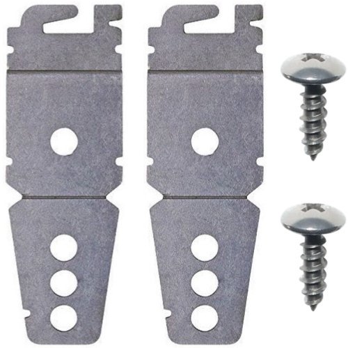 (2 Pack) Undercounter Dishwasher Brackets With Screws -Compatible With Whirlpool 8269145 or WP8269145 - Replacement Aftermarket Part