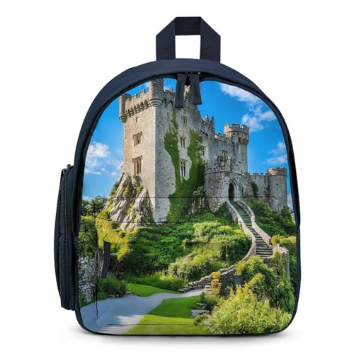 Blarney Castle County Cork Ireland Laptop Backpack 12.5 Inch Cute Daypacks for Travel Picnic Blue-style