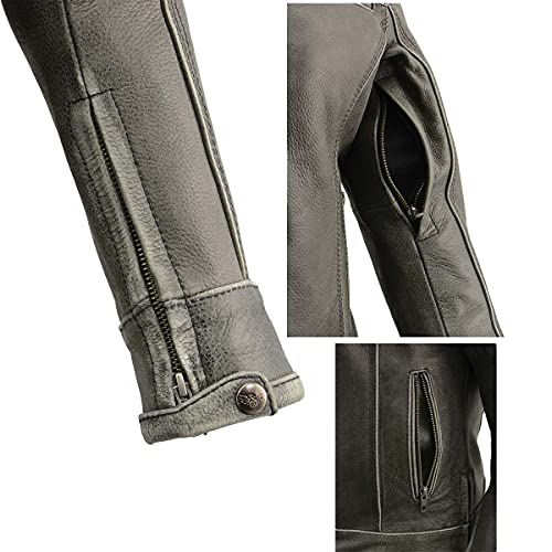 Image of Milwaukee Leather Women's 'Sporty and Elegant' Scooter Style Motorcycle Leather Rider Jacket