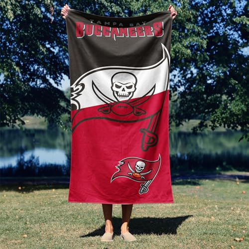 Image of Northwest NFL Tampa Bay Buccaneers Microfiber Beach Towel, 30 x 60 Inches - Quick Dry, Sand Resistant, Lightweight, Highly Absorbent, Incisor Design
