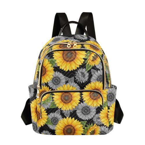 Sac à dos esthétique gris tournesol matelassé pour exprimer votre liberté au quotidien