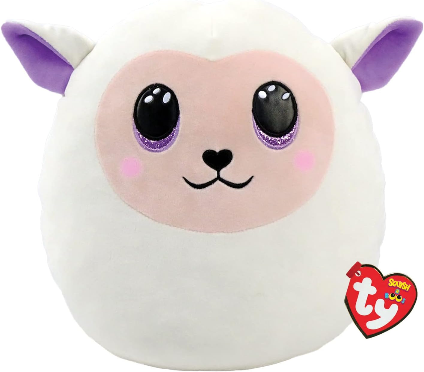 TY Fluffy Lamb Easter Squish-A-Boo 14" | Beanie Baby Soft Plush Toy | Collectible Cuddly Stuffed Teddy