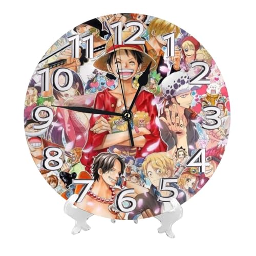 ワンピース(ONE PIECE) 壁掛け時計 兼 日時計/週刊少年JUMP懸賞品 人気のアニメ『ONE PIECE』海賊マークがデザインされた