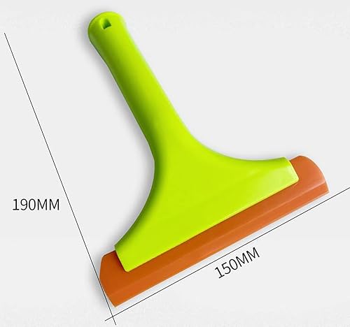 Miniatura 5 de Limpiaparabrisas de silicona suave y flexible de mango largo para puerta de cristal, ventana, parabrisas, espejo, baño (7.5 pulgadas)